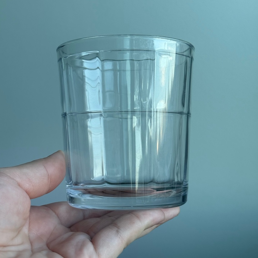 Old Fashioned Whisky Glass Vintage Manchester Tartan Plaid Etched Drinkware